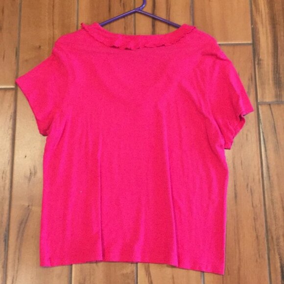 Liz Claiborne ruffle trim top - Picture 4 of 4